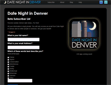 Tablet Screenshot of datenightindenver.com